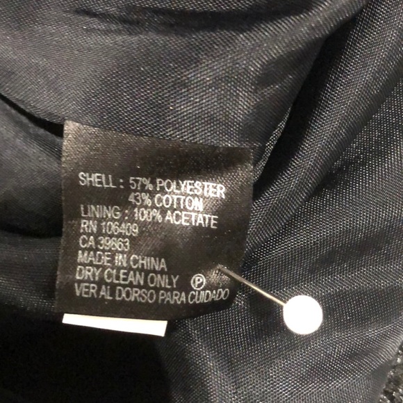 Silver/Pewter metallic brocade dress with black 🖤 - Picture 6 of 9